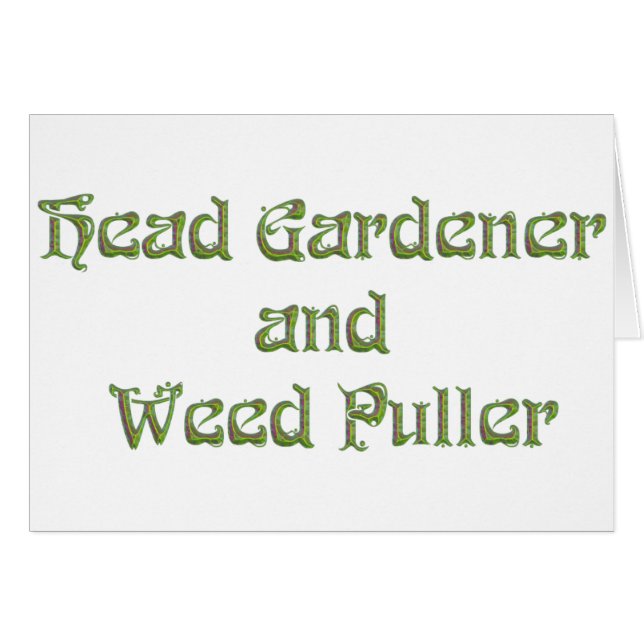 Head Gardener en Weed Puller (Voorkant Horizontaal)