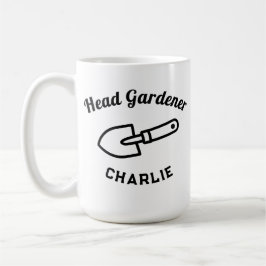 Head Gardener Humor Funny Garden Trowel Custom Koffiemok
