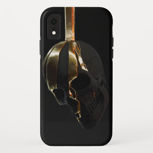 Head of a golden black structure Case-Mate iPhone case (Achterkant)