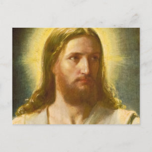 Head of Christ by Carl Heinrich Bloch Briefkaart