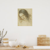 Head of Leda Da Vinci Poster (Keuken)