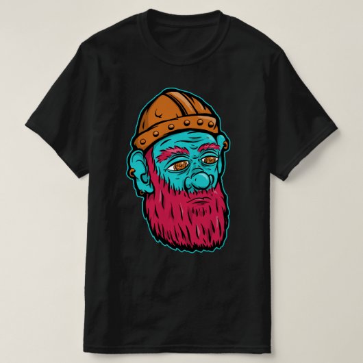Head of the Dwarven Miner T-shirt (Design voorkant)