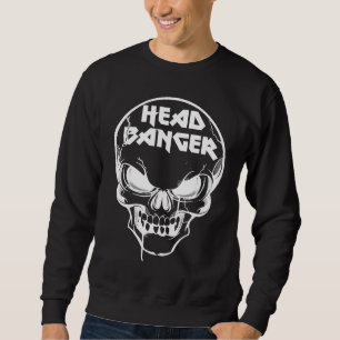 Headbanger Heavy Metal Rocker Dubstep Techno Rave Trui