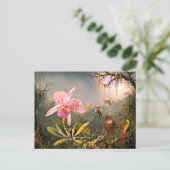 Heade - Cattleya Orchid en Drie Hummingvogels Briefkaart (Staand voorkant)