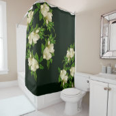 Heade Giant Magnolia Flower Blossom Showgordijn Douchegordijn (In situ)