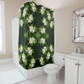 Heade Giant Magnolia Flower Blossom Showgordijn Douchegordijn (In situ)