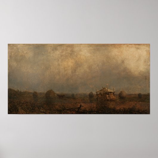 Heade - Hoge zijde van de moerassen Poster (Voorkant)