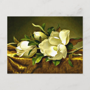 Heade - Magnolias op Gold Velvet Cloth Briefkaart