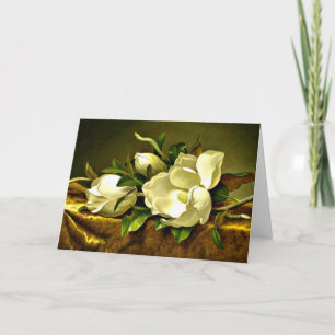 Heade - Magnolias op Gold Velvet Cloth Kaart