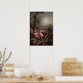 Heade - Orchid and Hummingbird 1880 Poster (Keuken)