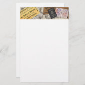 header van het reispaspoort briefpapier (Voorkant / Achterkant)