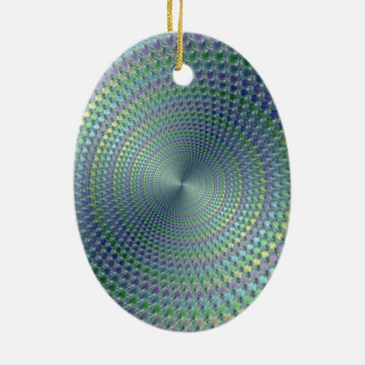 Headhurts Fractal Keramisch Ornament (Achterkant)