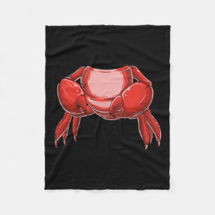 Headless Crab Kostuum Grappig Gevist Krab Lovers H Fleece Deken