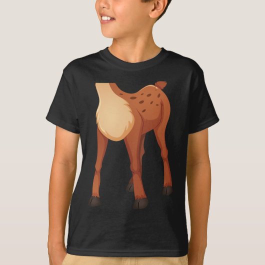 Headless Deer Lazy Diy Halloween Kostuum Fun Anima T-shirt (Voorkant)
