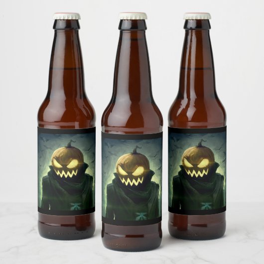 Headless Horseman Halloween Bier Labels Bier Etiket (Flessen)