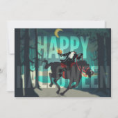 Headless Horseman Halloween Party Uitnodigingen (Achterkant)