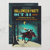 Headless Horseman Halloween Party Uitnodigingen (Voorkant / Achterkant)