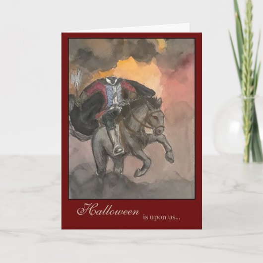 Headless Horseman Halloween Wenskaart Kaart (Voorkant)