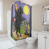 Headless Horseman Ichabod Crane douchegordijn (In situ)