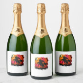 Headless Horseman Shirt Urban Legend Halloween Pum Sparkling Wijnetiket (Flessen)