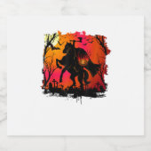 Headless Horseman Shirt Urban Legend Halloween Pum Sparkling Wijnetiket (Enkel label)