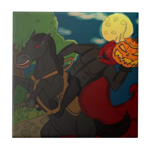 Headless Horseman Tile Tegeltje (Voorkant)