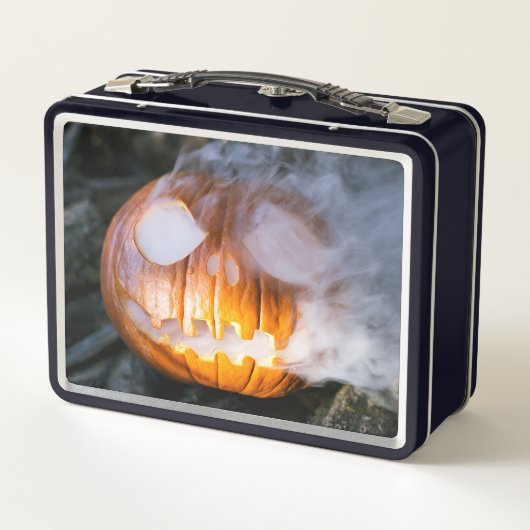 Headless Horseman's Jack-o-Lantern Head a Flame (Achterkant)