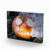 Headless Horseman's Jack-o-Lantern Head a Flame Fotoblokken (Rechts)