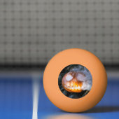 Headless Horseman's Jack-o-Lantern Head a Flame Pingpongballen (Net)