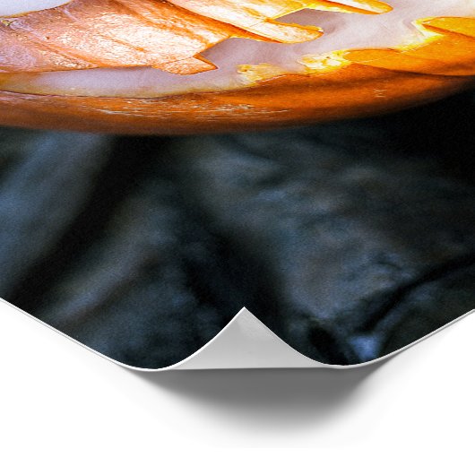 Headless Horseman's Jack-o-Lantern Head a Flame Poster (Hoek)