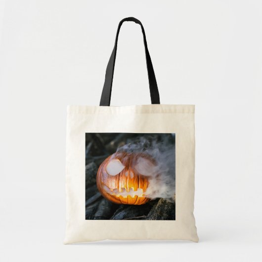 Headless Horseman's Jack-o-Lantern Head a Flame Tote Bag (Voorkant)