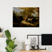 Headless Ruiter Halloween Legend Sleepy Hollow Poster (Thuiskantoor)