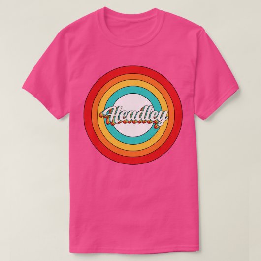 Headley naam Shirt Headley Circle (Design voorkant)