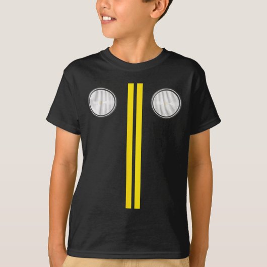 Headlights With Road Markings Funny Halloween Cost T-shirt (Voorkant)