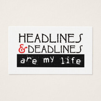 Headlines & Deadlines Visitekaartje