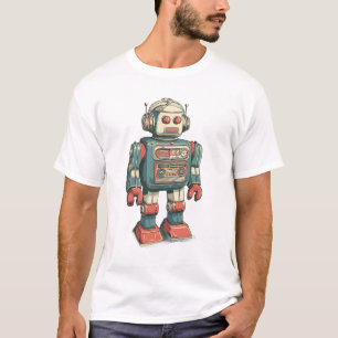 Headphone Tin Robot — Vintage Cassette-Borstdok Me T-shirt