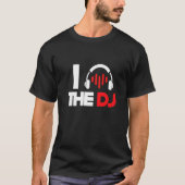 Headphones Love Dj Deejay Music Platenspeler Techn T-shirt (Voorkant)