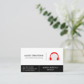 Headphones Producent en Creatief Visitekaartje (Staand voorkant)
