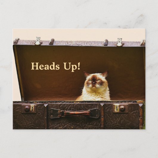HEADS UP RELOCATION CARD BRIEFKAART (Voorkant)
