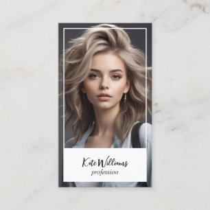 Headshot Aangepaste foto en QR-code Visitekaartje