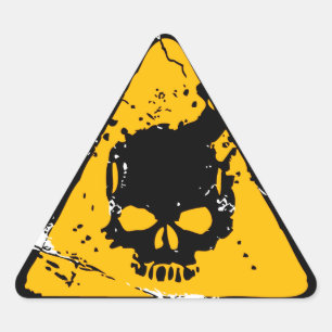 HEADSHOT DRIEHOEK STICKER
