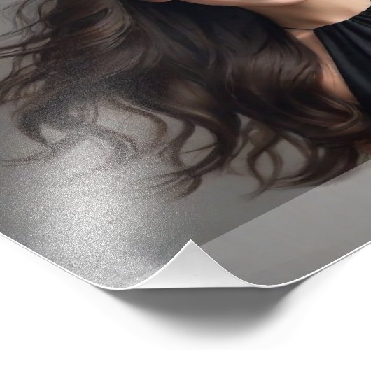 Headshot Prints 8x10 horizontaal wit verloop Foto Afdruk (Hoek)
