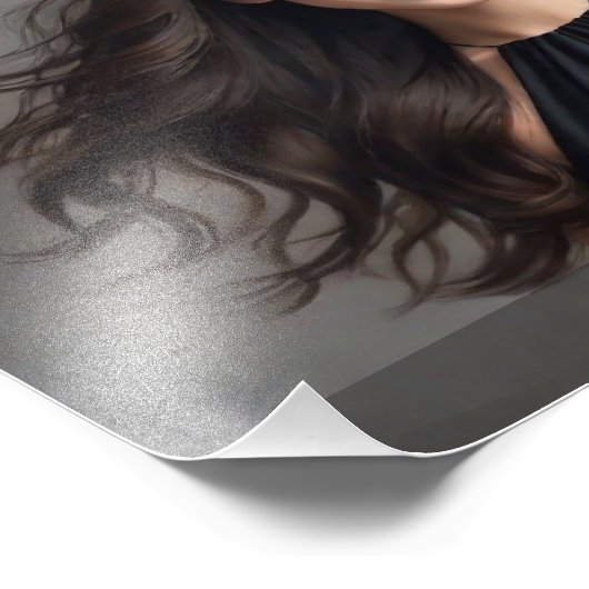 Headshot Prints 8x10 horizontaal zwart verloop Foto Afdruk (Hoek)