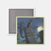 Headstone Invitative Funny Halloween Magnet (Recto/Verso)
