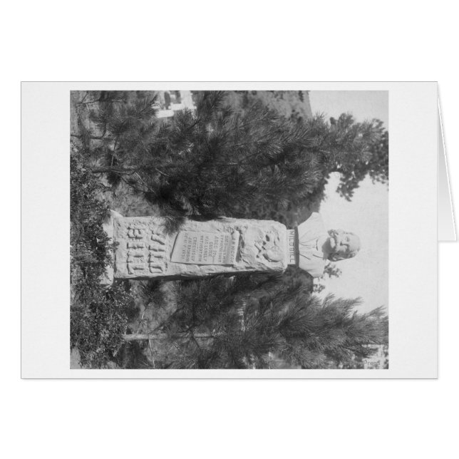 Headstone of Wild Bill Hickock's Grave Photograp (Voorkant Horizontaal)
