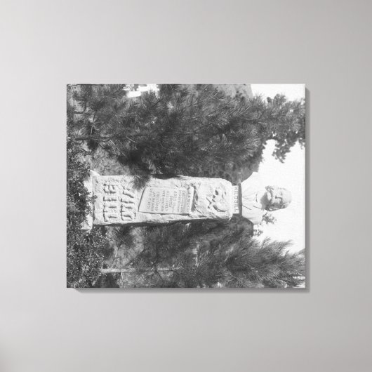 Headstone of Wild Bill Hickock's Grave Photograp Canvas Afdruk (Voorkant)