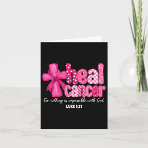 Heal Cancer Christelijk Geloof God Borstkanker Wo Kaart
