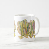 Heal Hearts Inspirerend Word Art Coffee Mok (Voorkant rechts)