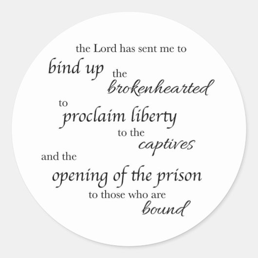 Heal the Brokenhearted Sticker (Voorkant)