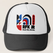 "Heal the Divide" RFK Jr Kennedy 2024 Retro Trucker Pet (Voorkant)